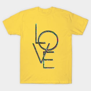 Love typography graffiti print T-Shirt